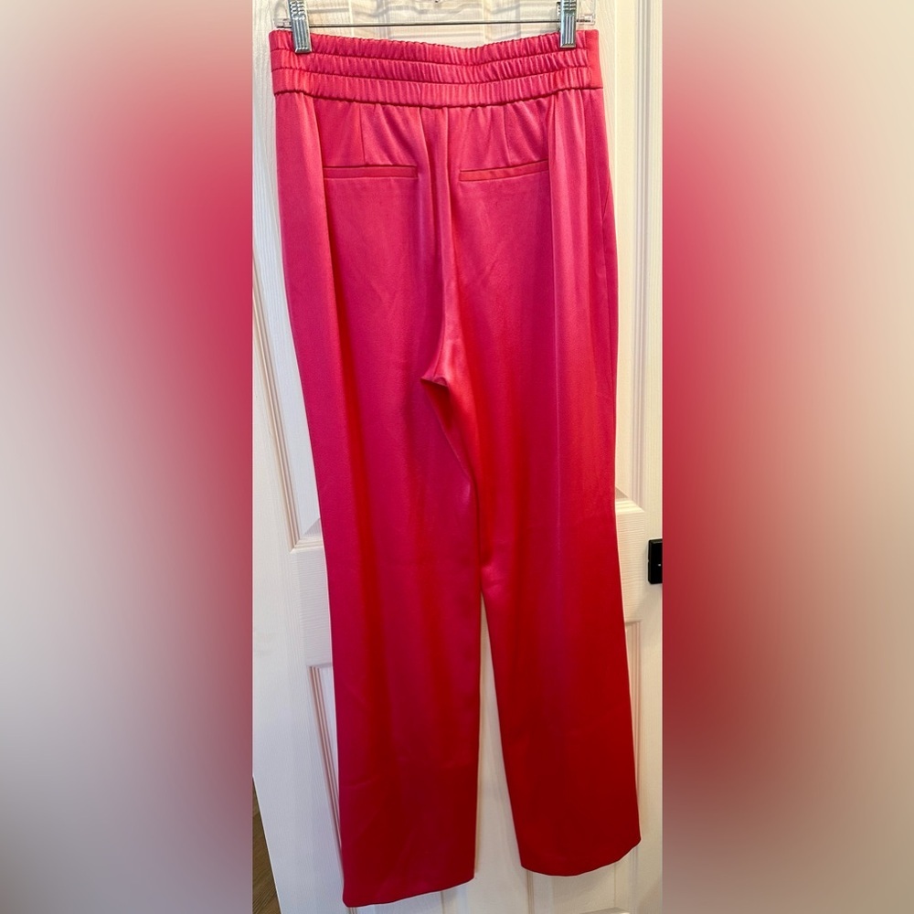 Alice + Olivia Jody Satin High Waist Slit Front Pants Size 8 EUC - Picture 8 of 10